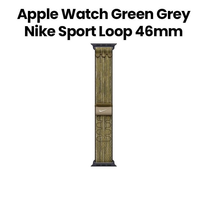 Apple 46mm Green/Grey Nike Sport Loop | MXU33ZM/A