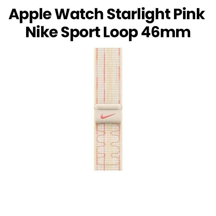 Apple 46mm Starlight/Pink Nike Sport Loop | MYJE3ZM/A