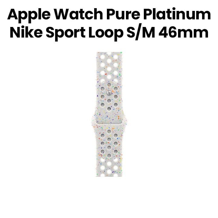 Apple 46mm Pure Platinum Nike Sport Band - S/M | MYL43ZM/A