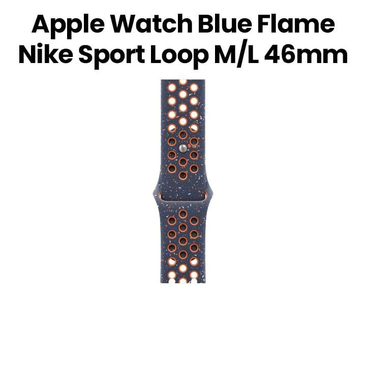 أبل سوار رياضي نايكي أزرق لهب مقاس 46 ملم - M/L MYLC3ZM/A