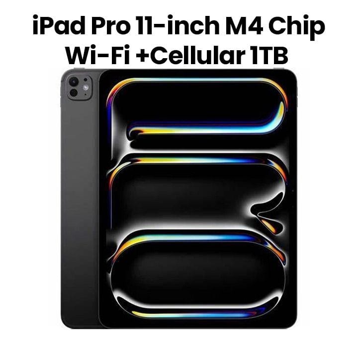 Apple 11-inch iPad Pro M4 WiFi+Cellular 1TB with Nano-Textured Glass Space Black| MWRP3AB/A