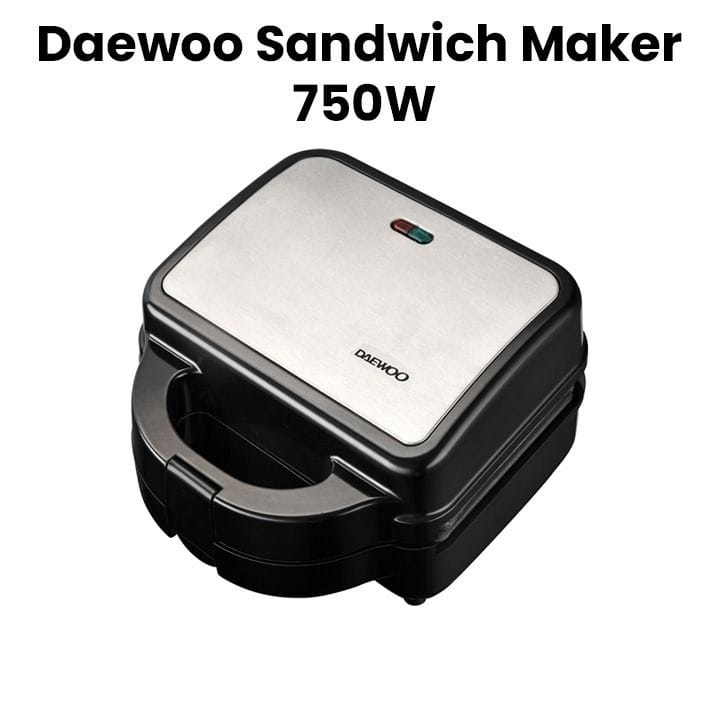 Daewoo Sandwich Maker with Stainless Steel | DSM 8090