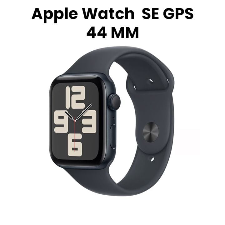 Apple Watch SE GPS 44mm Midnight Aluminium Case with Midnight Sport Band - S/M | MXEJ3QA/A