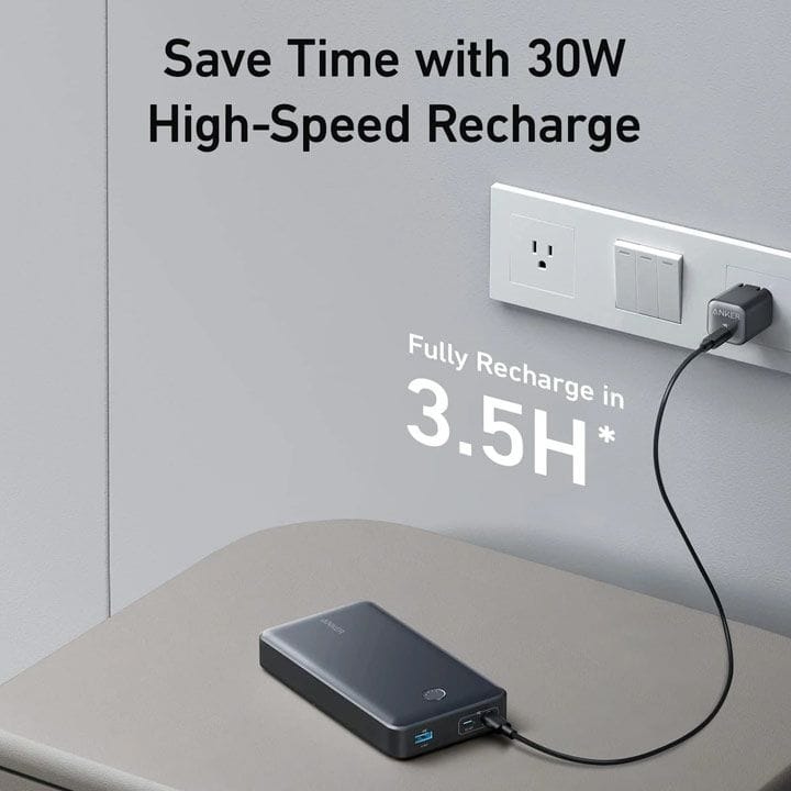 Anker 537 Power Bank PowerCore 24K for Laptop - Black | A1379H11