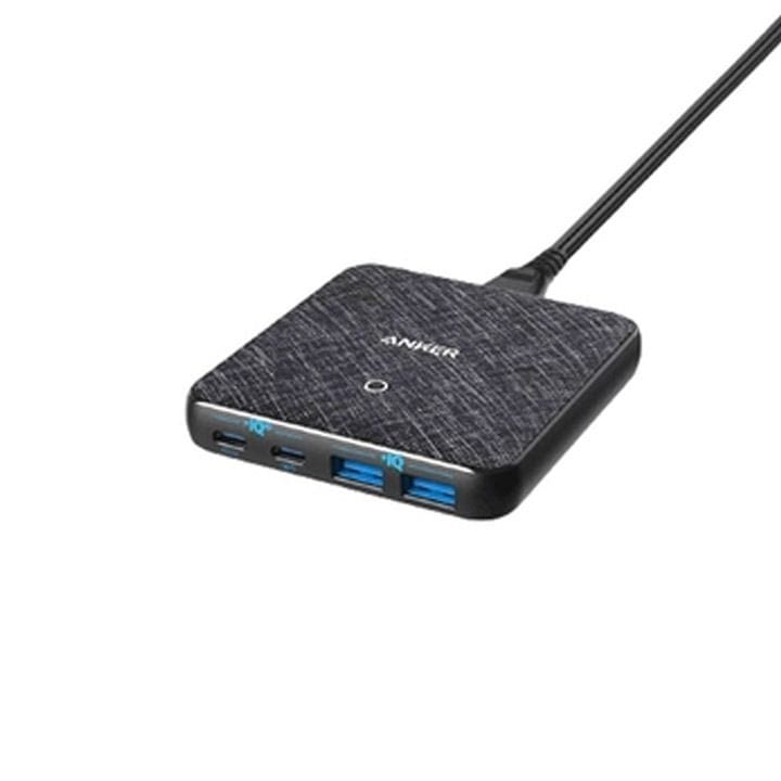 Anker PowerPort Atom III Slim 4-Port 63W 2PD + 2 IQ Charger - Black | A2046K11