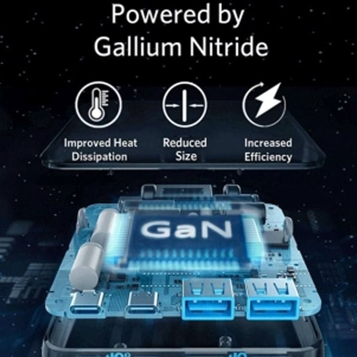 Anker PowerPort Atom III Slim 4-Port 63W 2PD + 2 IQ Charger - Black | A2046K11