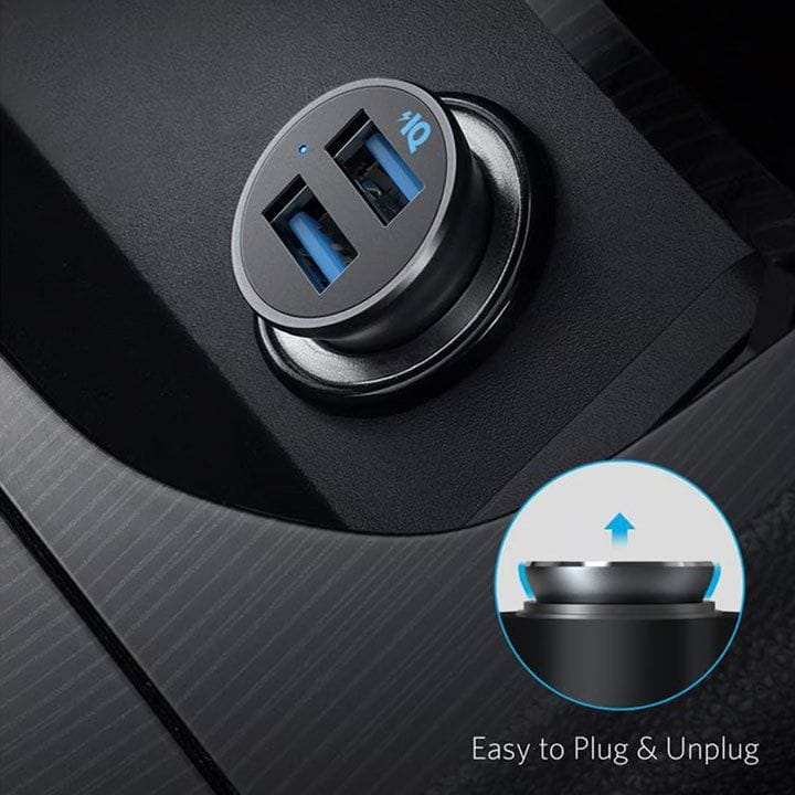 Anker PowerDrive 2 Alloy Car Charger - Black
