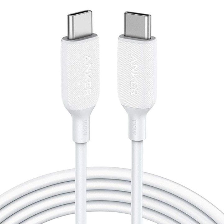 كيبل انكر باور لاين ٣ تايب سي إلى تايب سي ١٠٠ واط بطول ٦ أقدام - أبيض | A8856H21