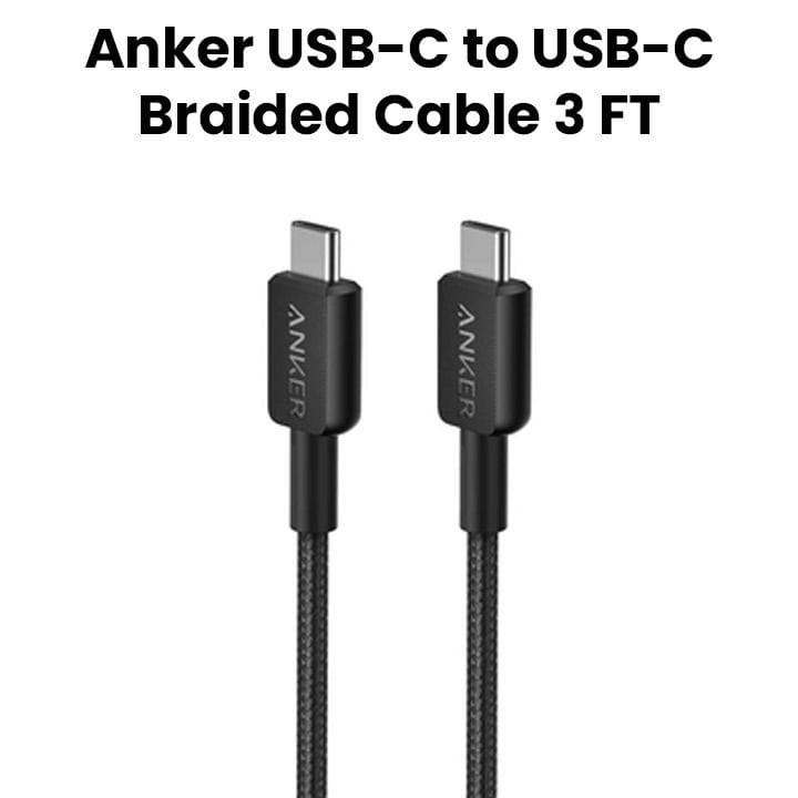 كابل من أنكر 322 من يو إس بي-سي إلى يو إس بي-سي بطول 3 أقدام - أسود | A81F5H11
