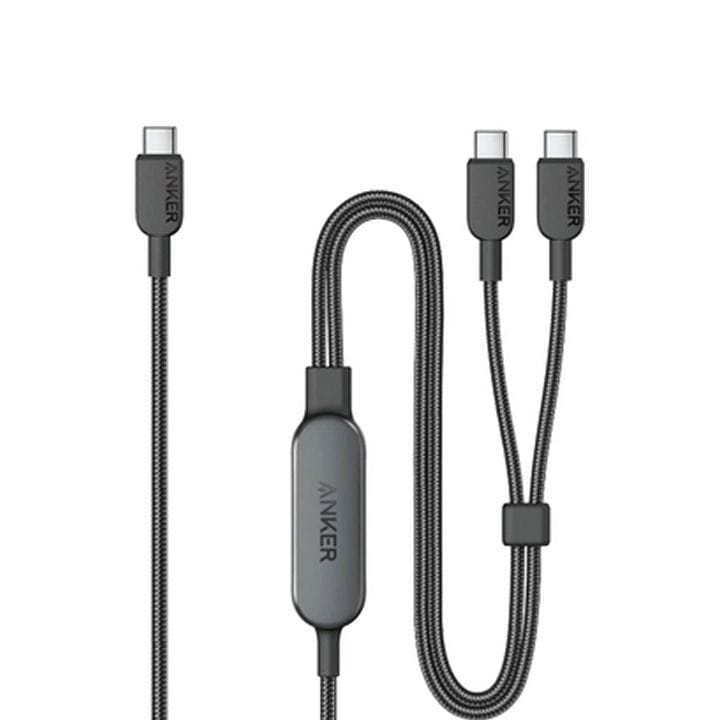 Anker 2-in-1 USB-C to USB-C Cable 4FT, 140W - Black | A8895H11