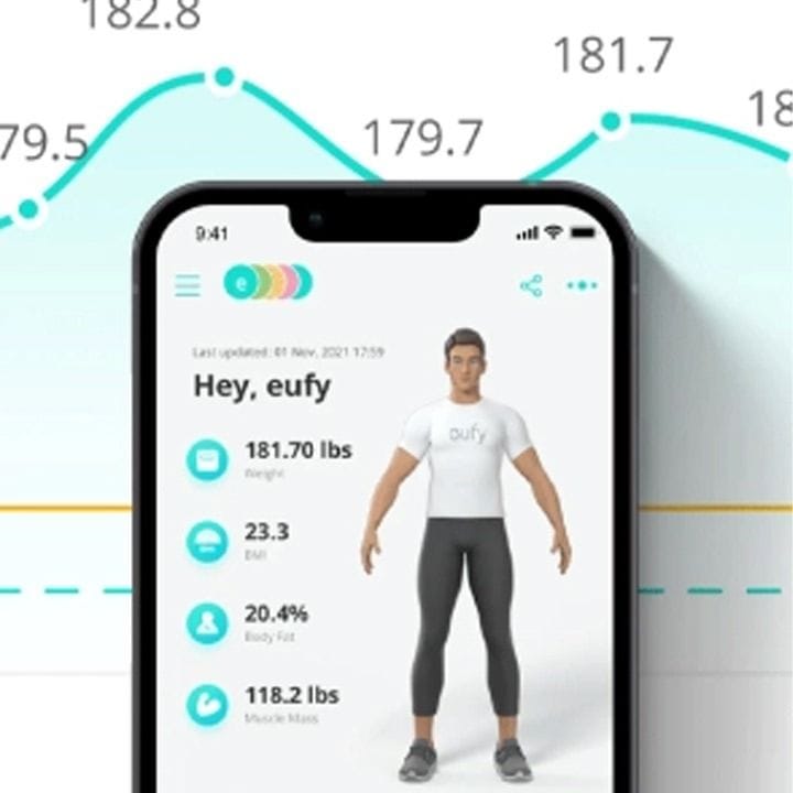 يوفي من أنكر ميزان ذكي P2 باللون الأسود T9148K11