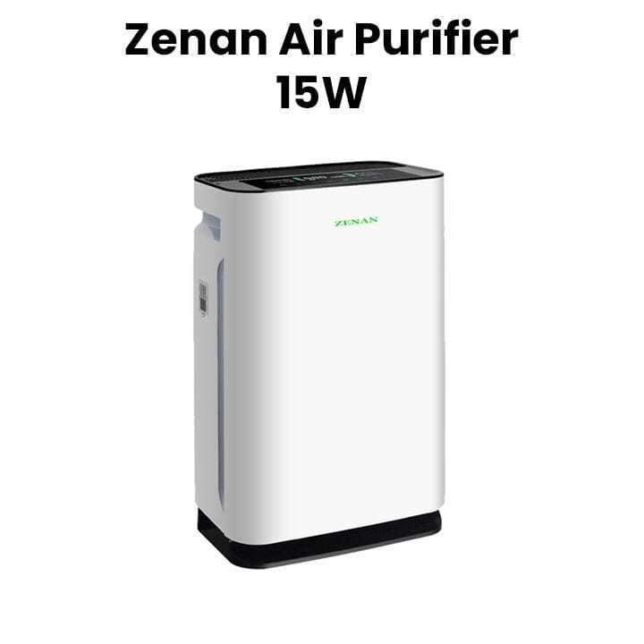 Zenan Air Purifier With Humidifier, UV Sterilization, Energy Efficient Operation, PM2.5 Color Screen Display - White - ZAP-YH809