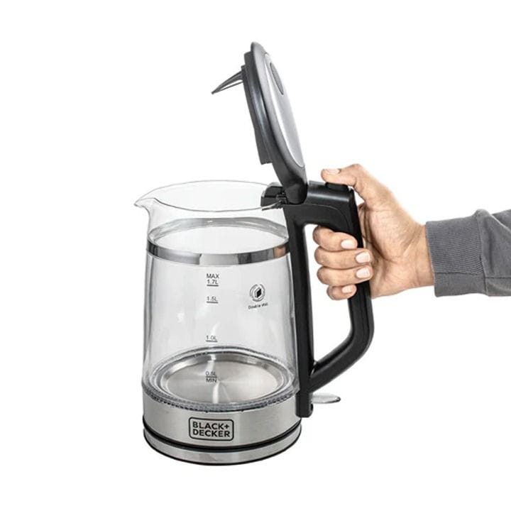 Black+Decker Glass Kettle 1.7L Double Wall - Black | GK220-B5