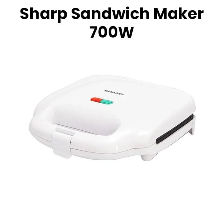 Sharp Sandwich Maker 700W 2 Slice - White | KZ-SU11W3