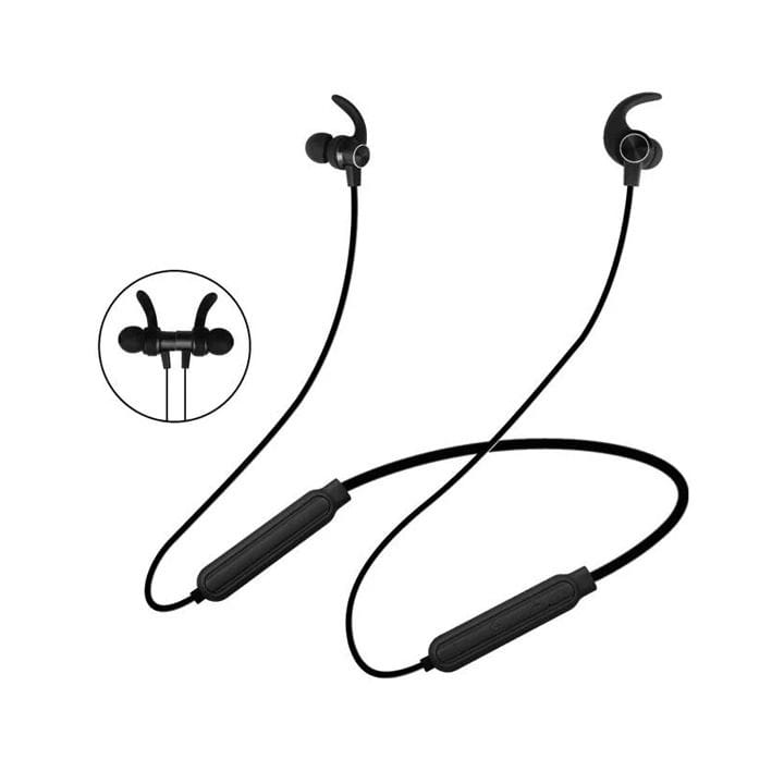 سماعات أذن لاسلكية بلوتوث على شكل طوق عنق من هييتز - أسود | HB45
