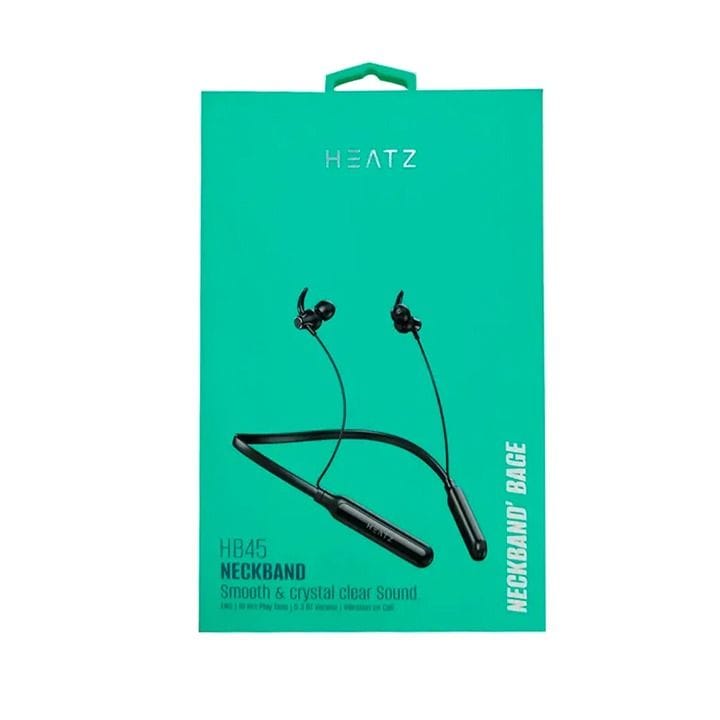 سماعات أذن لاسلكية بلوتوث على شكل طوق عنق من هييتز - أسود | HB45