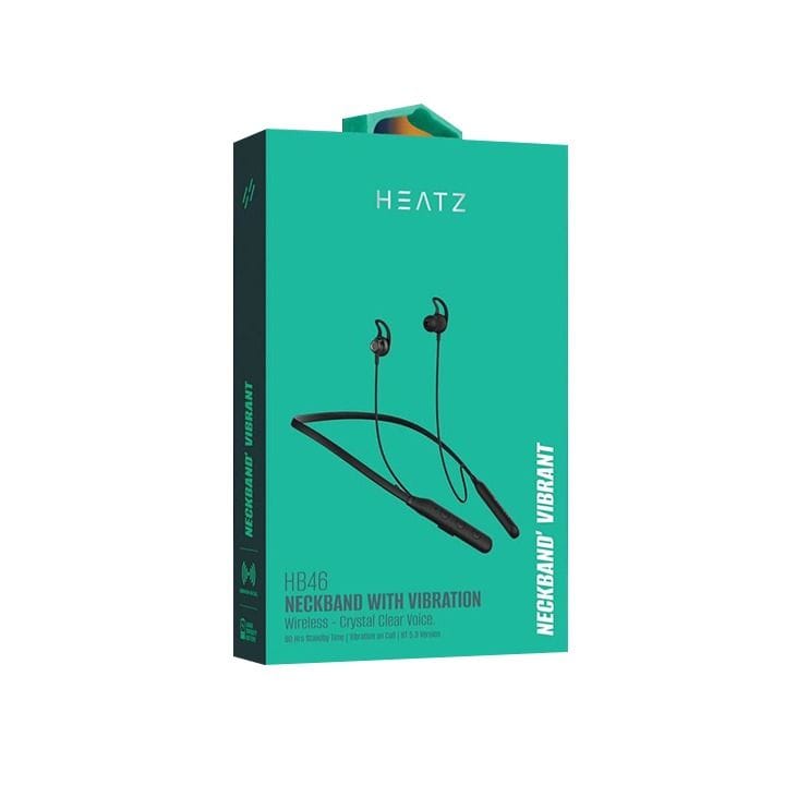 سماعات أذن لاسلكية بلوتوث على شكل طوق عنق من هييتز - أسود | HB46