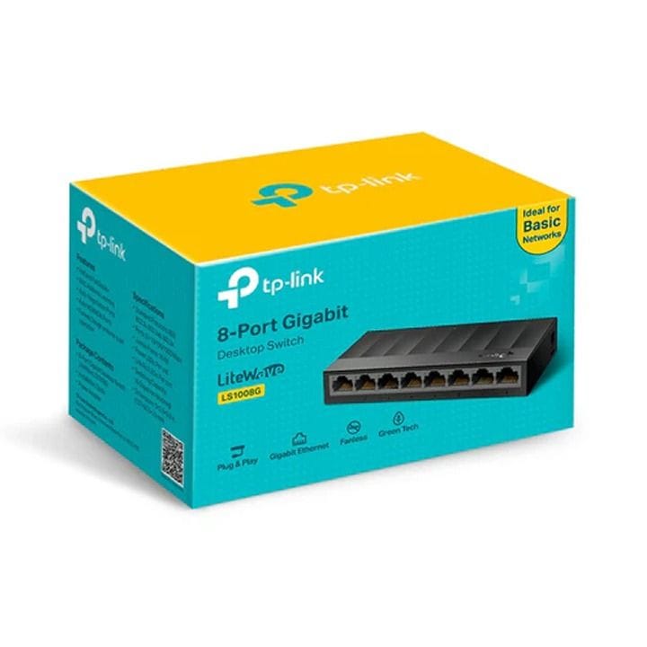 TP-Link 8-Port Gigabit Switch - Black | LS1008G