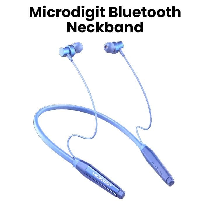 Microdigit Wireless Neckband - Navy Blue | MEDE481