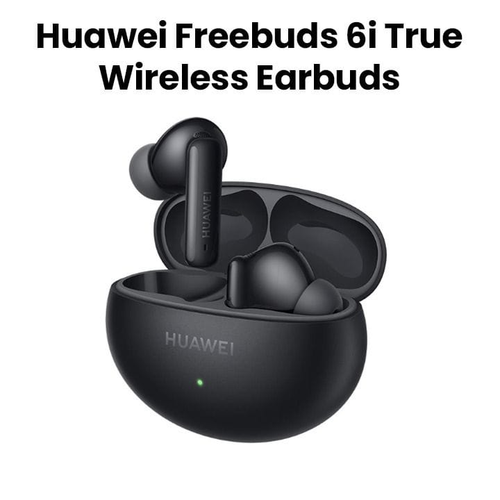Huawei FreeBuds 6i True Wireless Earbuds- Black