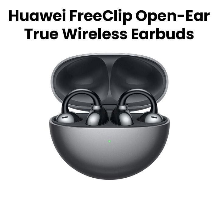 Huawei FreeClip Open- Ear True Wireless Earbuds- Balck