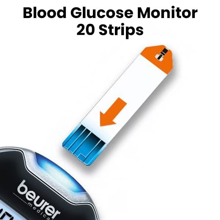 Beurer Blood Glucose Monitor + 20 Strips - White | GL44