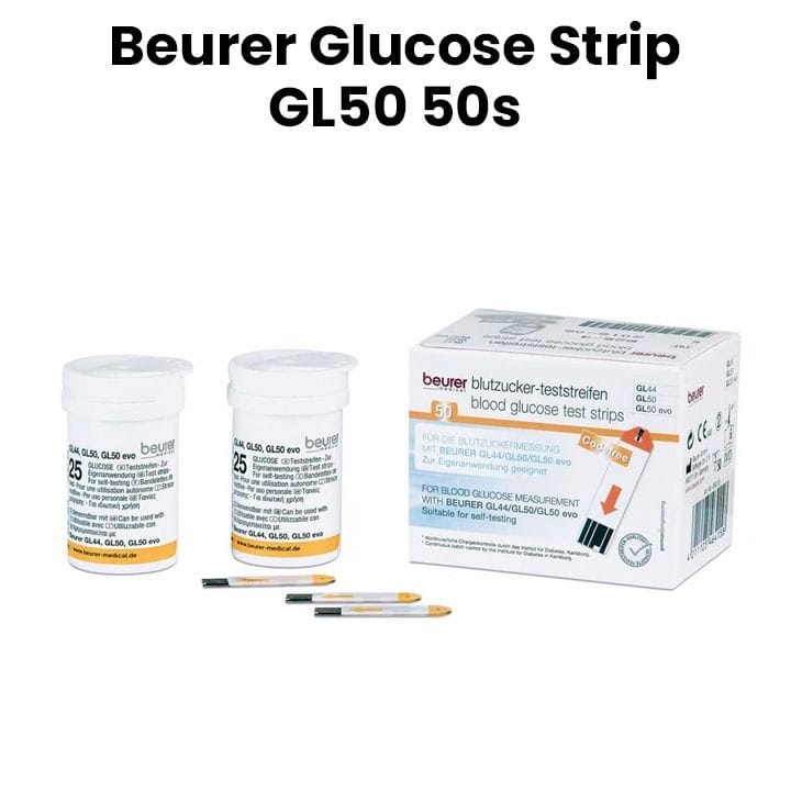 Beurer Glucose Strips 50-Pack - White | GL50