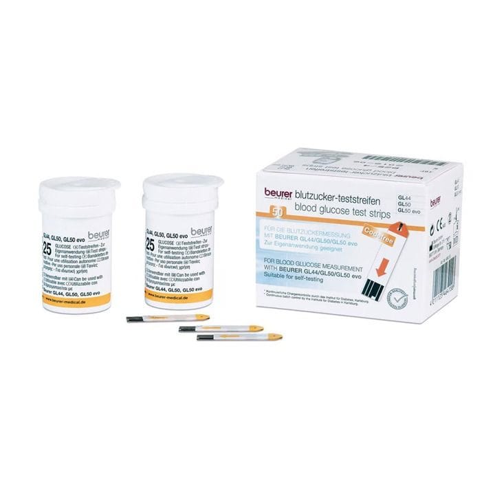Beurer Glucose Strips 50-Pack - White | GL50