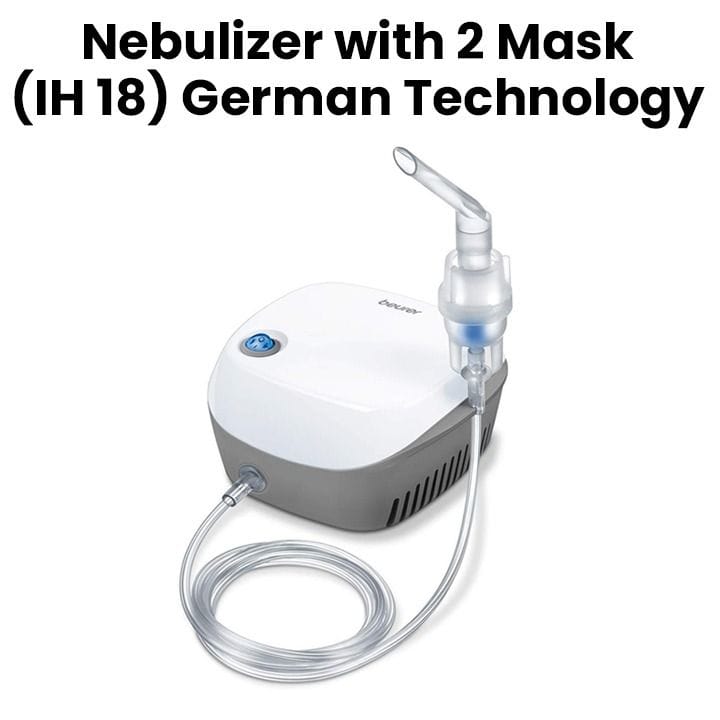 Beurer Nebulizer with German Technology & 2 Masks - White | IH18