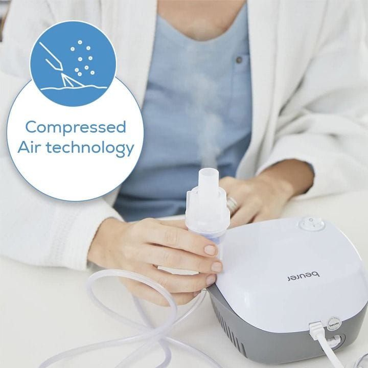 Beurer Nebulizer with German Technology & 2 Masks - White | IH18