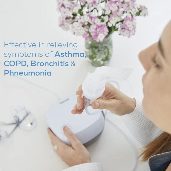 Beurer Nebulizer with German Technology & 2 Masks - White | IH18