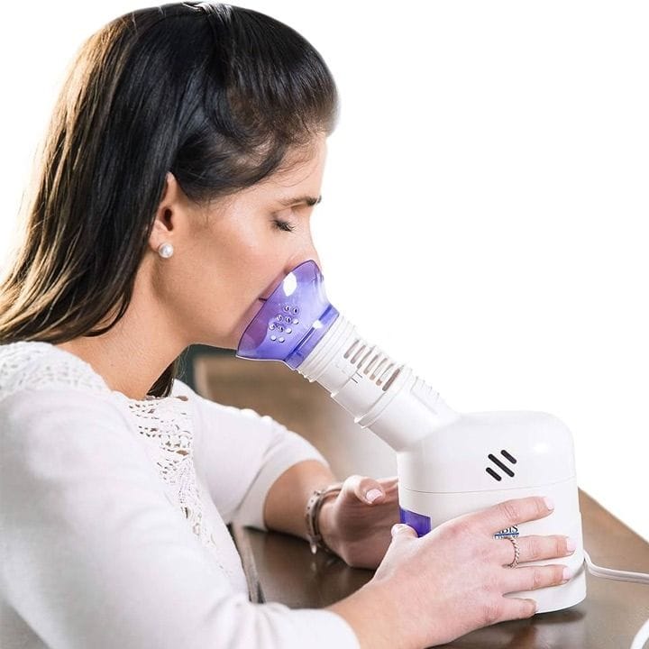 مابيس جهاز بخار الوجه واستنشاق البخار (مؤهل لـ FSA) - أبيض | 40-741