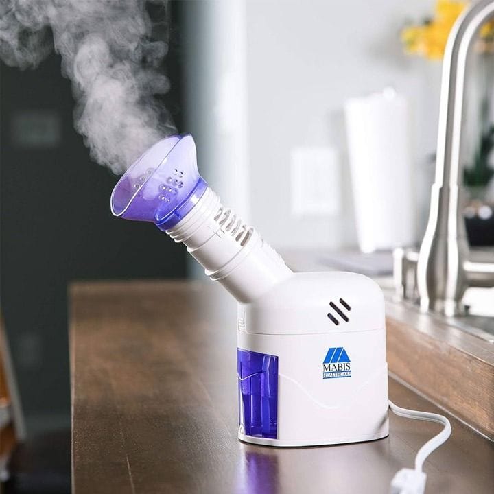 مابيس جهاز بخار الوجه واستنشاق البخار (مؤهل لـ FSA) - أبيض | 40-741