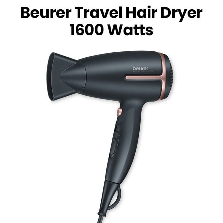 بيورر مجفف شعر للسفر 1600 واط - أسود | HC25