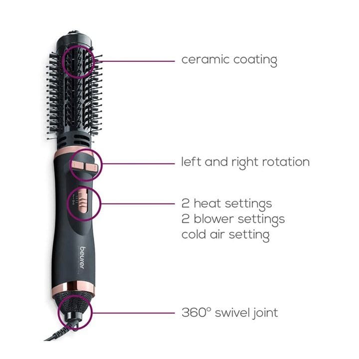 Beurer Rotating Hot Air Brush - Black | HT80