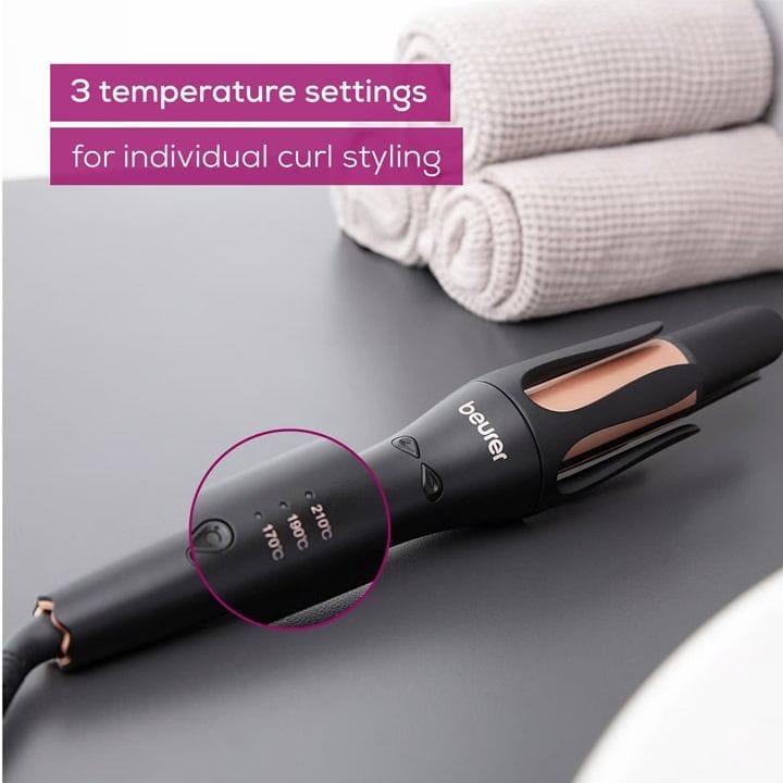Beurer Automatic Curling Iron for Safe Styling - Black | HT75