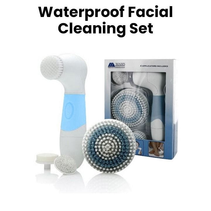 Mabis Waterproof Facial Cleaning Set - White | SR03A