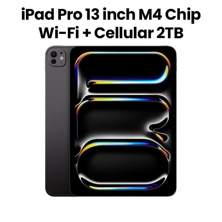 Apple iPad Pro 13" M4 Wi-Fi + Cellular 2TB Standard Glass - Space Black | MVXY3AB/A