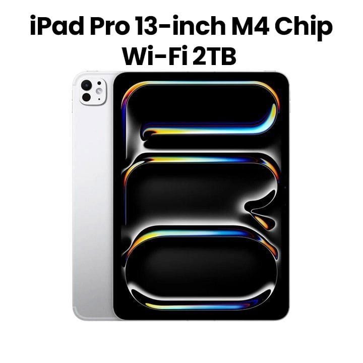 آبل آيباد برو ١٣ إنش إم٤ واي فاي ٢ تيرابايت زجاج نانو تكستشر - فضي | MWRJ3AB/A