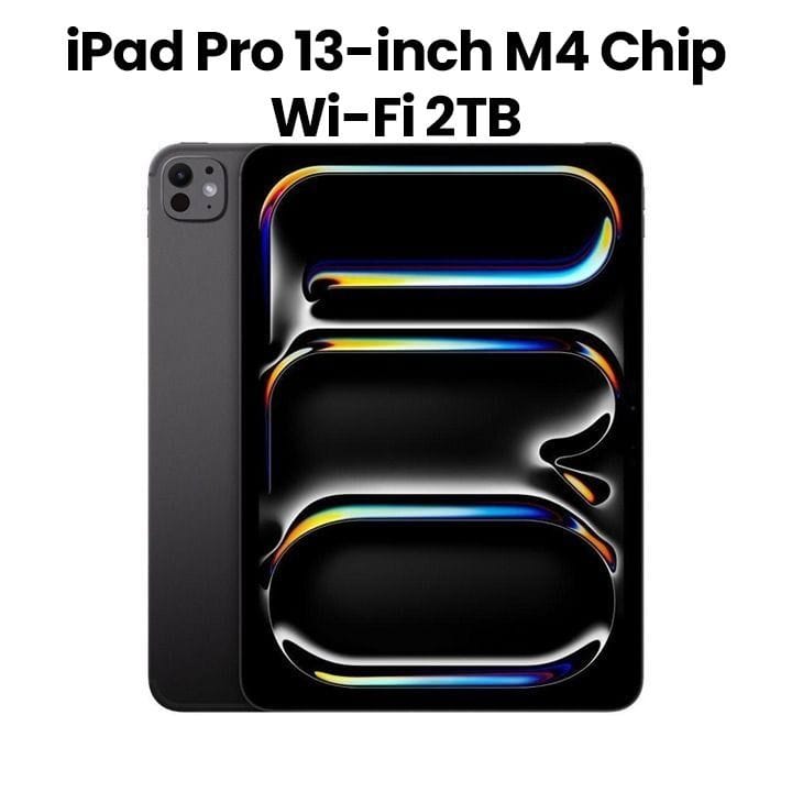 آبل آيباد برو ١٣ إنش إم٤ واي فاي ٢ تيرابايت زجاج ستاندرد - أسود فضائي | MVX83AB/A