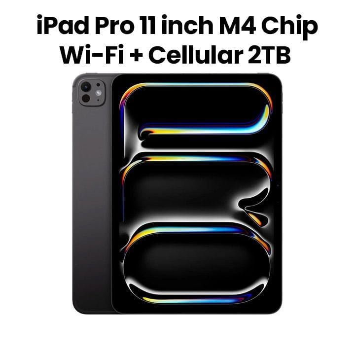 Apple iPad Pro 11" M4 Wi-Fi + Cellular 2TB Nano-Texture Glass - Space Black | MWRR3AB/A