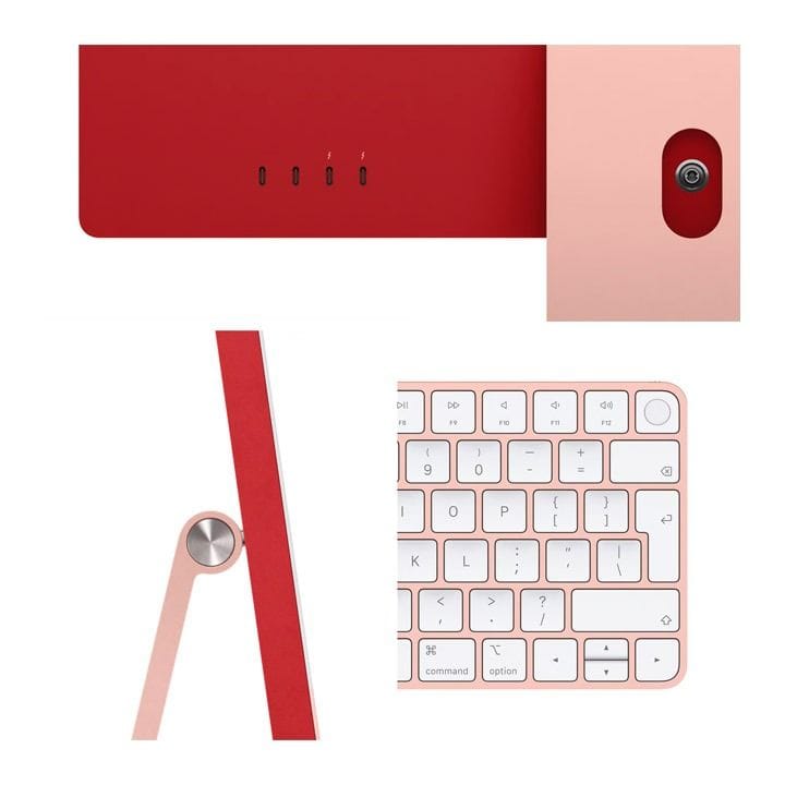 Apple 24-inch iMac with Retina 4.5K Display, M3 Chip (8-core CPU, 10-core GPU), 256GB SSD - Pink
