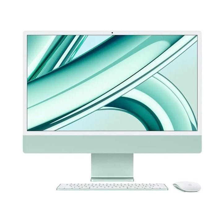 Apple 24-inch iMac with Retina 4.5K Display, M3 Chip (8-core CPU, 8-core GPU), 256GB SSD - Green
