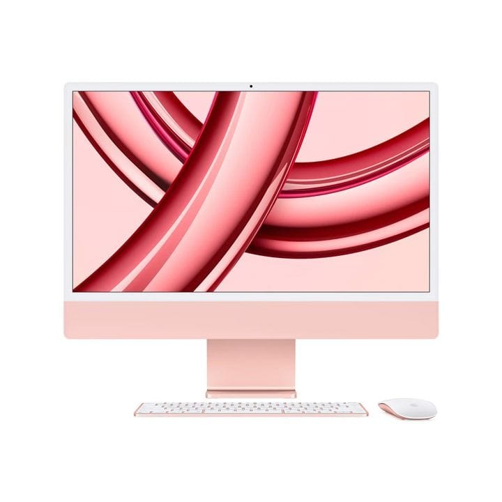 Apple iMac 24" M3 Chip 8-Core CPU 8-Core GPU 8GB RAM 256GB SSD (English/Arabic) - Pink | MQRD3AB/A