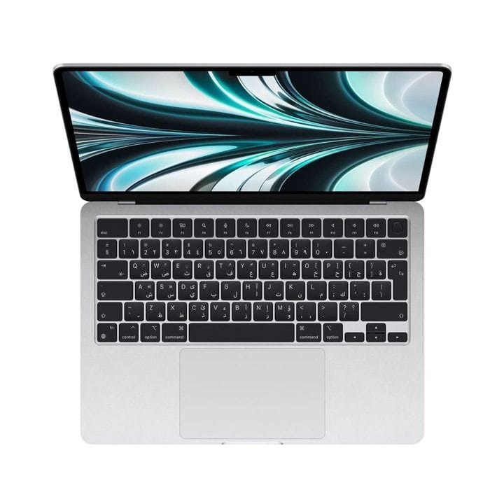 Apple MacBook Air 13.6" M2 Chip 10-Core GPU 8GB RAM 512GB SSD (English/Arabic) - Silver | MLY03AB/A