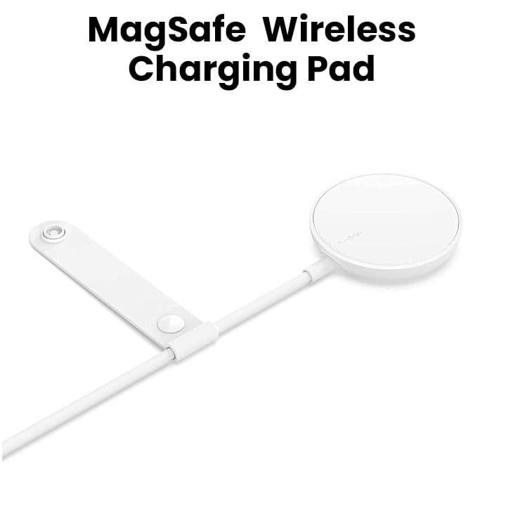 BELKIN BoostCharge Magnetic 7.5W Wireless Charging Pad, 2M Cable - White | WIA005BTWH