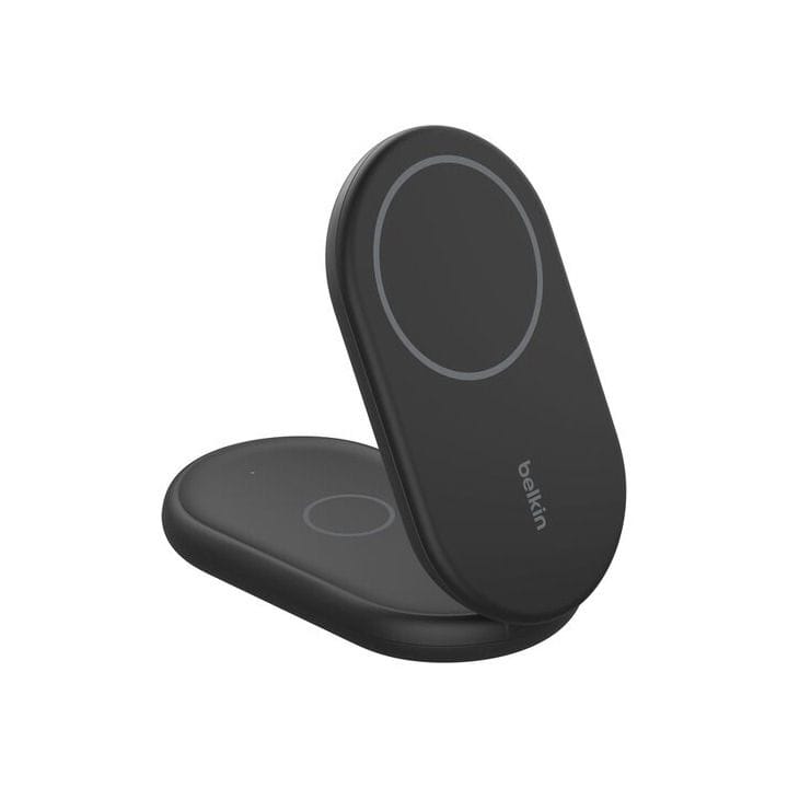 BELKIN BoostCharge 2-in-1 Wireless Charging Stand with Magnetic Qi2 15W - Black | WIZ028MYBK