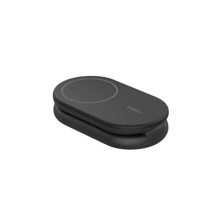 BELKIN BoostCharge 2-in-1 Wireless Charging Stand with Magnetic Qi2 15W - Black | WIZ028MYBK