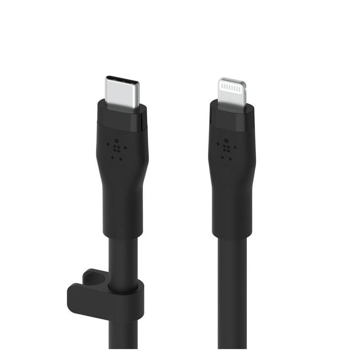 BELKIN Flex USB-C to Lightning Silicone Cable - 3M Black | CAA009BT3MBK