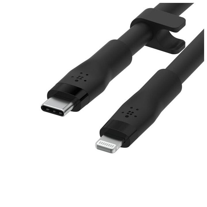 BELKIN Flex USB-C to Lightning Silicone Cable - 3M Black | CAA009BT3MBK
